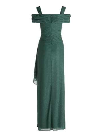 Vera Mont Abendkleid im Glitzer-Look in Green/Grey