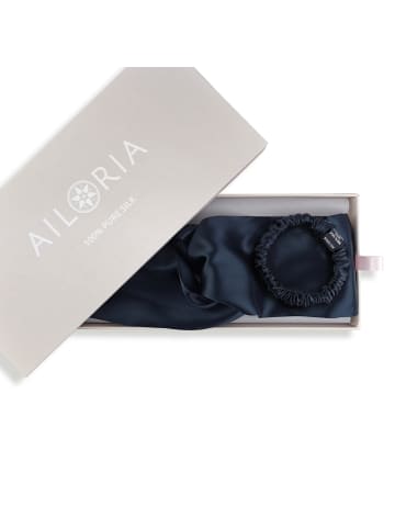 Ailoria SOYEUX & DOUX Set Headband und Scrunchie S aus Seide in schwarz