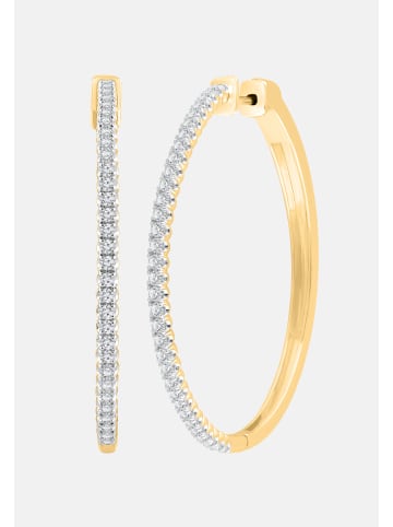 Ethische Diamanten Ohrringe aus 375 Gelbgold mit Lab Grown Diamant