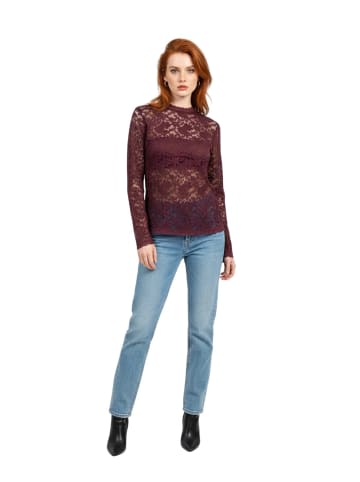 Alexa Dash Blouse in Bordeaux