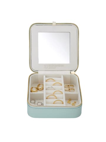 Glanzstücke München Reisetäschchen aus Kunstleder in türkis