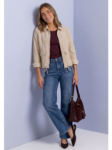 Street One Cordjacke mit Hemdkragen und Zipper in Clay Sand