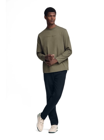 Polo Club Langarmshirt in Militärgrün