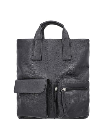 Jost Vika Handtasche Leder 26 cm in schwarz