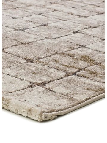 Atticgo Kurzflor-Teppich CERES in Creme / Braun