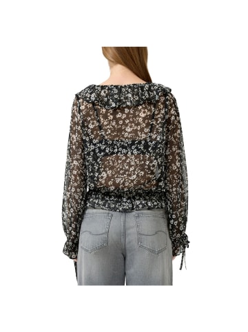 Q/S designed by Langarmbluse in Schwarz