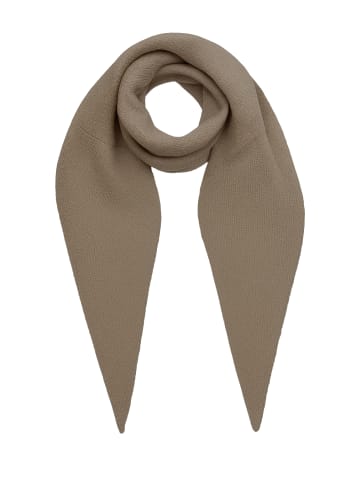 Faera Weicher Strickschal mit dezenter Struktur in Sand