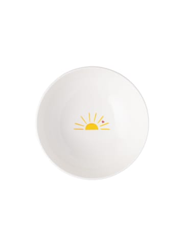 Villeroy & Boch Müslischale Hello Sunshine With Love in Weiß-Gelb ø 16,9 cm in weiß-gelb