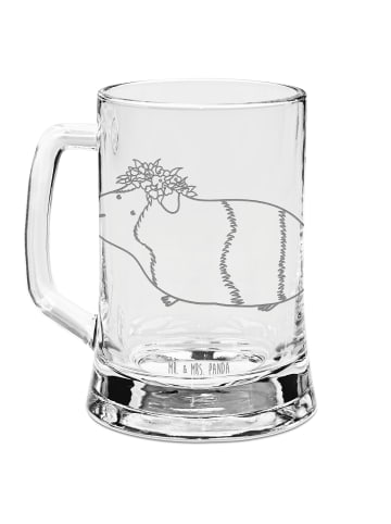 Mr. & Mrs. Panda Gravur Bierkrug Meerschweinchen Weisheit ohne S... in Transparent