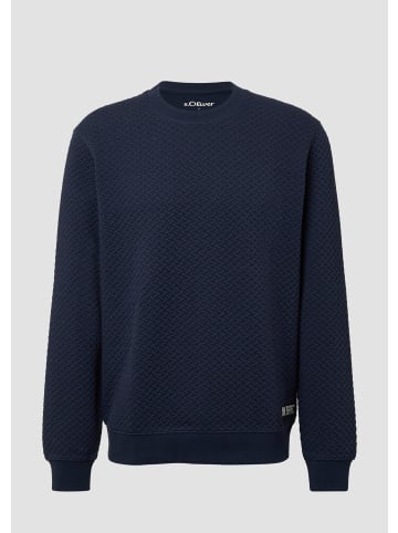 s.Oliver Sweatshirt in 5826_dunkelblau