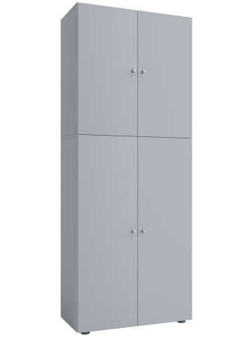 VCM  Kleiderschrank Jugendschrank Lona Drehtüren in Grau
