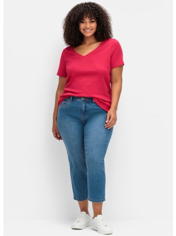 sheego 7/8-Jeans in blue denim