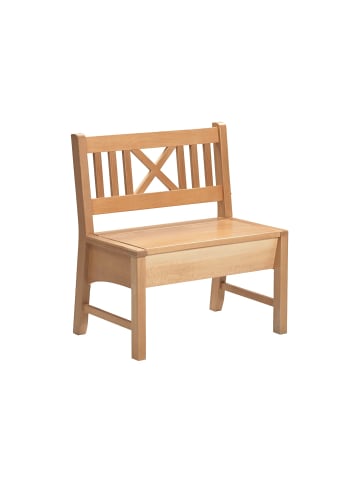 58 aufm Kessel SITZBANK Deborah 77 x 52 x 87 Massivholz Buche lackiert/Dunkelbraun