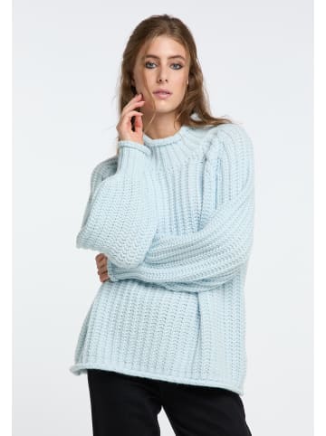 IZIA Damen Strickpullover in Hellblau