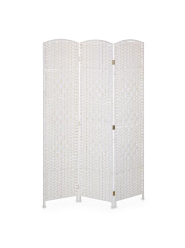 relaxdays Paravent in Weiß - (B)120 x (H)170 cm