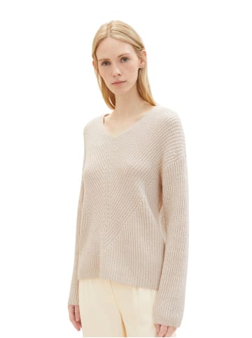 Tom Tailor Pullover KNIT V-NECK in Grau