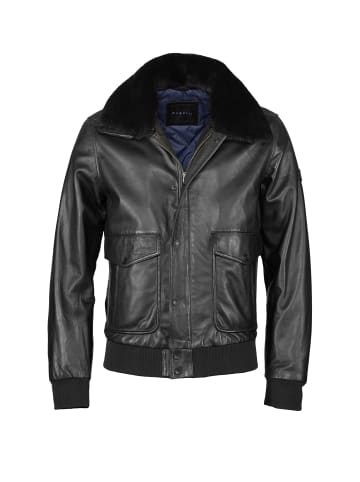 Bugatti Lederjacke BUSANTO in Schwarz