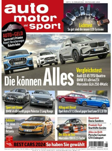 Hubert Burda Media 13 x AUTO MOTOR UND SPORT Zeitschrift (Gutschein für Halbjahres Abo) 