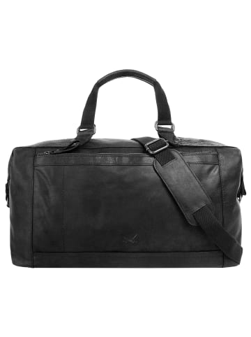 Sansibar Reisetasche echt Leder in schwarz