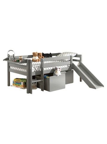 58 aufm Kessel KOJENBETT mit Rutsche Karolina 208x83x175 aus Massivholz in Grau