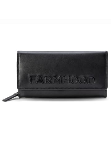 Farmhood Memphis Geldbörse RFID Schutz Leder 19 cm in black