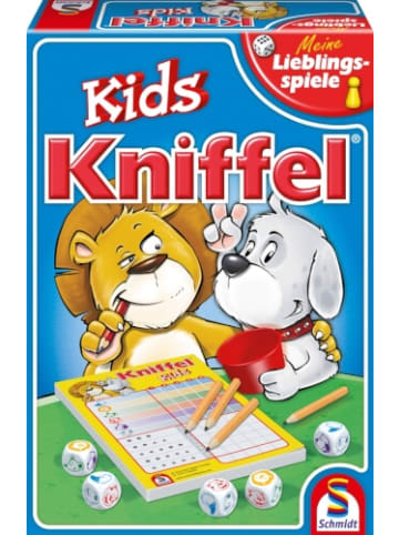 Schmidt Spiele Würfelspiel 40535 Kniffel Kids mit Tierwürfeln, 2 bis 6 Spieler - ab 5 Jahre