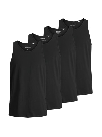 Jack & Jones Unterhemd 4er Pack in Schwarz
