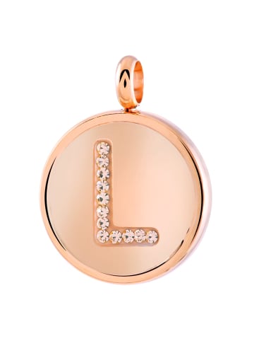 Lucardi Anhänger "Buchstabe L" Rund