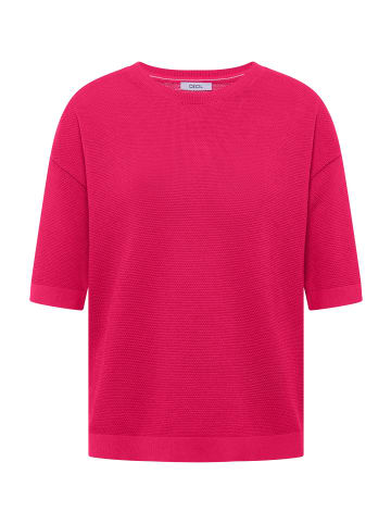 Cecil Strukturierte Kurzarmbluse in Beetroot Pink