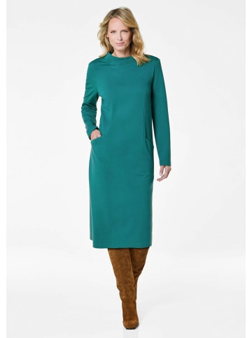 GOLDNER Kurzgröße:  Jerseykleid in dunkelgrün