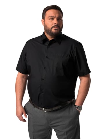 Men Plus Hemd in schwarz
