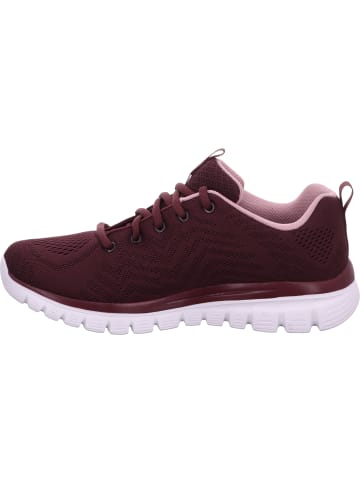 Skechers Schnürhalbschuh in bordeaux