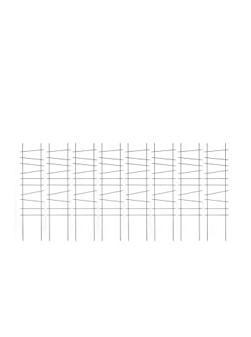 relaxdays 8 x Rankgitter in Schwarz - (B)28 x (H)115 cm