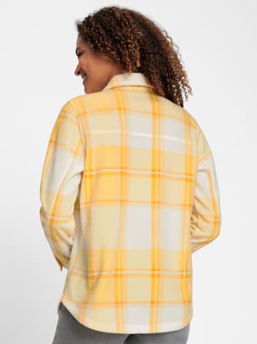 WITT WEIDEN Fleece-Bluse in champagner-gelb-kariert