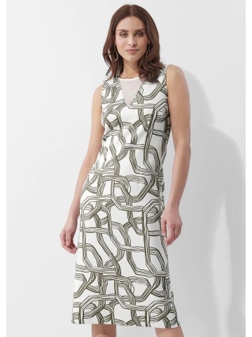 Alba Moda Kleid in ecru / oliv