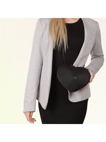 Toscanto Leder Umhängetasche Toscanto Tasche schwarz ca. 22cm