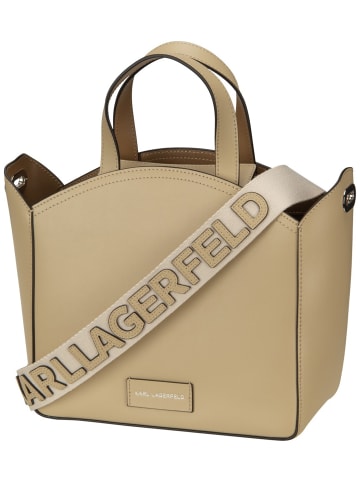 Karl Lagerfeld Bodybag K/ circle SM Tote Shearling in Safari