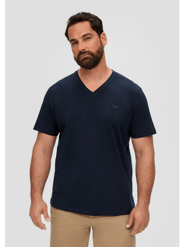 s.Oliver T-Shirt kurzarm in Blau