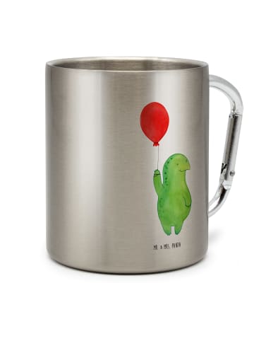 Mr. & Mrs. Panda Thermobecher Schildkröte Luftballon ohne Spruch in Silber