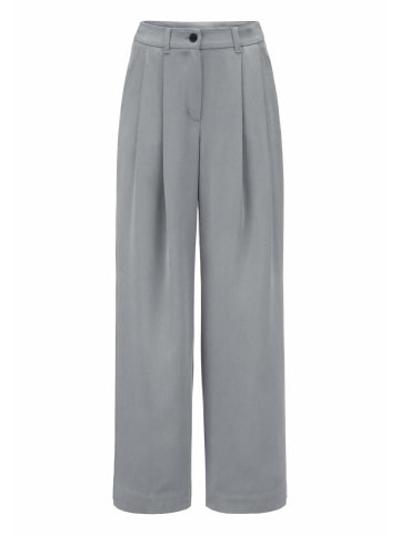Hessnatur Hessnatur Twill-Hose Wide Leg aus TENCEL™ Lyocell in nebelblau