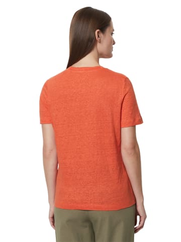 Marc O'Polo Leinen-T-Shirt relaxed in fruity orange