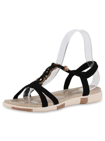 VAN HILL Riemchensandalen Ann in Schwarz