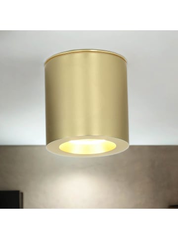 Licht-Erlebnisse Deckenlampe Ø 8.5 x (H)8.5 cm in MessingMessing