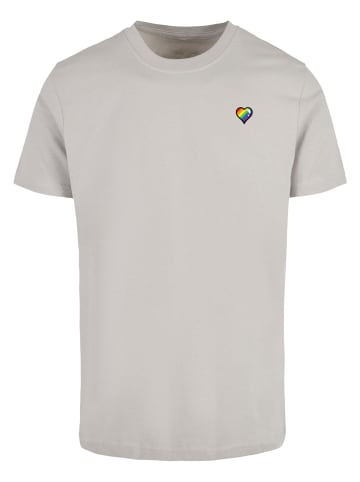 Mister Tee Mister Tee Glossy Heart Pride Tee in lightasphalt
