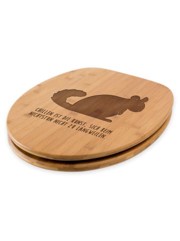 Mr. & Mrs. Panda Toilettensitz Chinchilla mit Spruch in Transparent