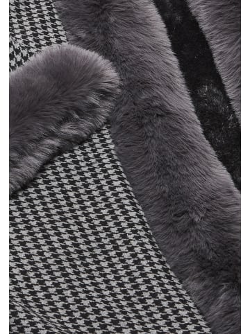 fraully Damen Poncho in Dunkelgrau