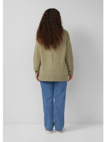 QS Strickpullover in 75W0_olivgrün