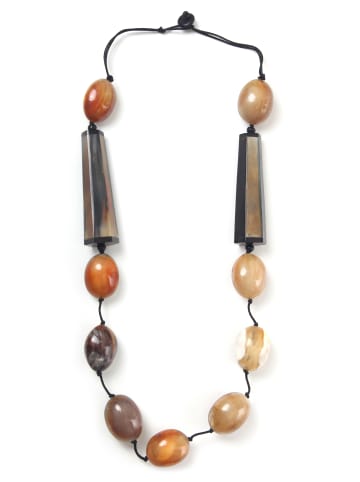 collezione alessandro Lange Kette " Inoa " in schwarz