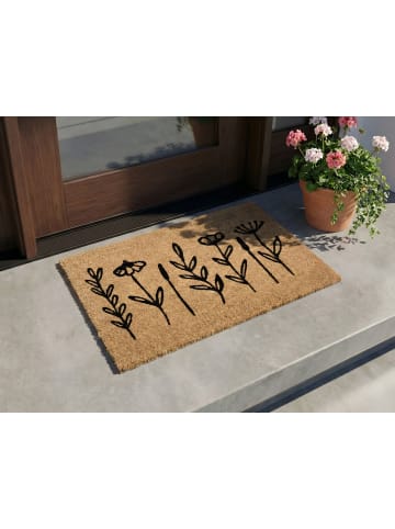 Beliani Fußmatte AGIAK in /Schwarz - (W) 50 x (L) 80 cm