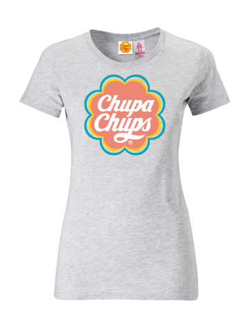 Logoshirt Print T-Shirt Chupa Chups in grau-meliert